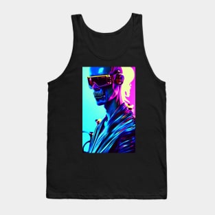 DJ steampunk techno music en rave cyberpunk Tank Top